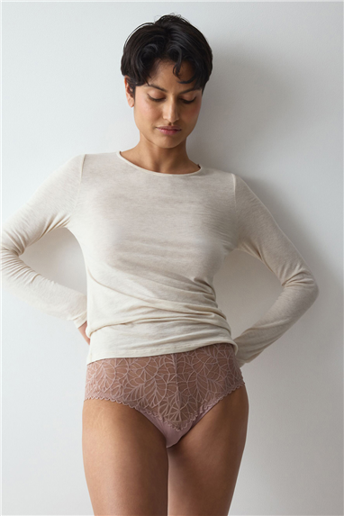 Triumph Beauty Layers LSL Top 04 Kadın Uzun Kollu T-Shirt Ten Rengi