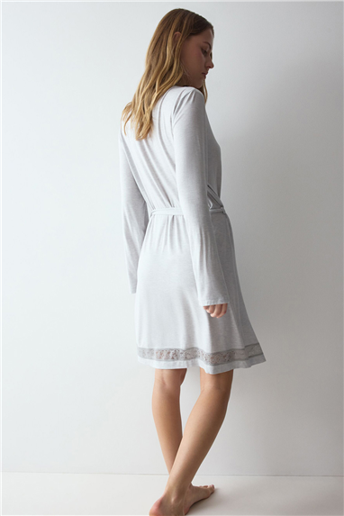 Triumph Comfort Allure Robe Kadın Sabahlık Gri