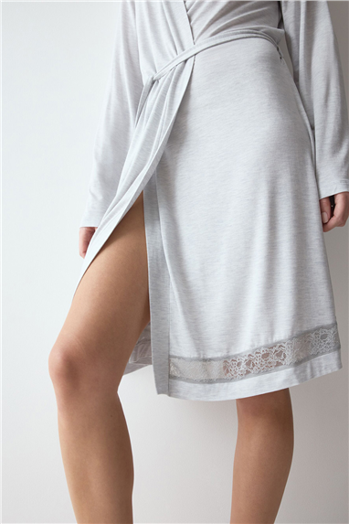 Triumph Comfort Allure Robe Kadın Sabahlık Gri