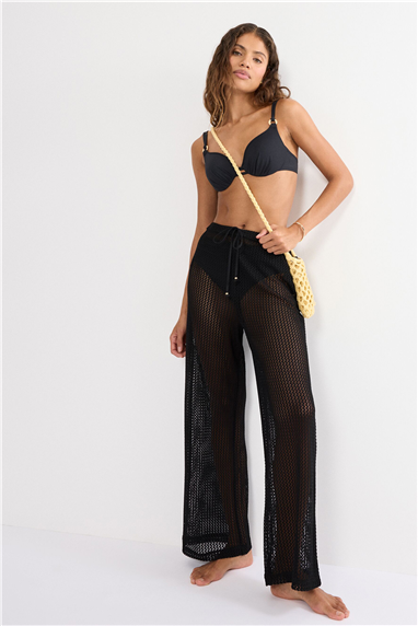 Triumph Kadın Beach MyWear Crochet Trousers Plaj Pantolonu Siyah