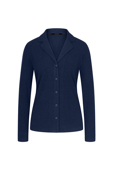 Triumph Mix & Match LSL Top BF Soft Kadın Pijama Üstü Mavi