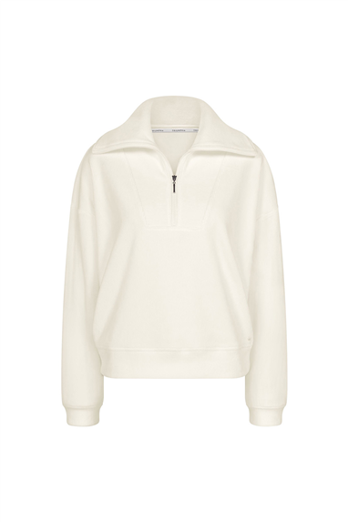 Triumph Velour Rib Sweater Kadın Kapüşonlu Sweatshirt Beyaz