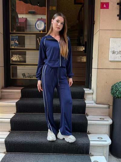 Bonnie Şeritli Takım Lacivert