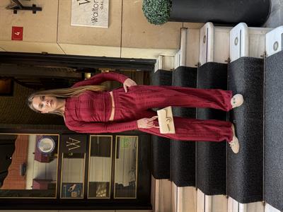 Janna Büzgülü Takım Bordo