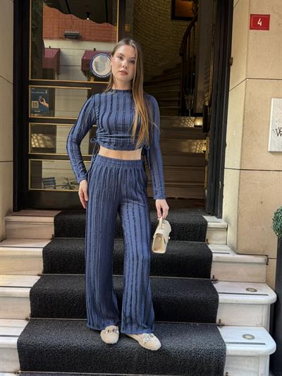 Janna Büzgülü Takım Lacivert