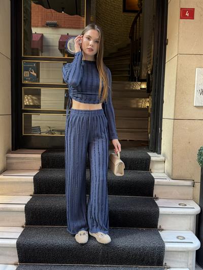 Janna Büzgülü Takım Lacivert