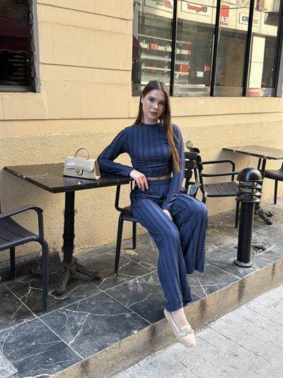 Janna Büzgülü Takım Lacivert