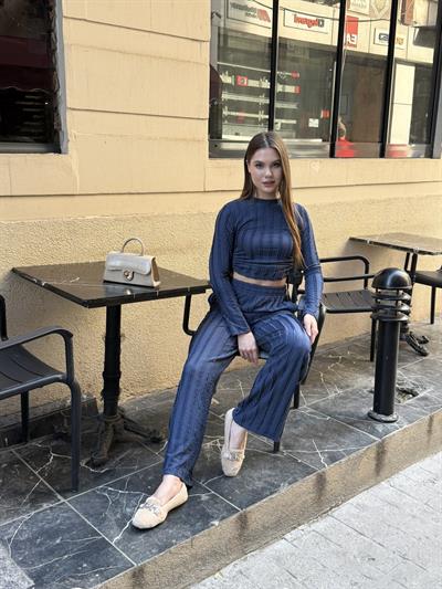 Janna Büzgülü Takım Lacivert