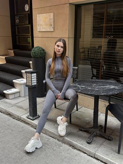 Motion Fermuarlı Takım Gri