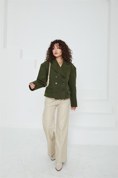Olinda Haki Kaşe Ceket