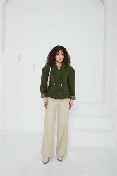 Olinda Haki Kaşe Ceket