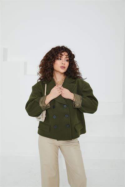 Olinda Haki Kaşe Ceket