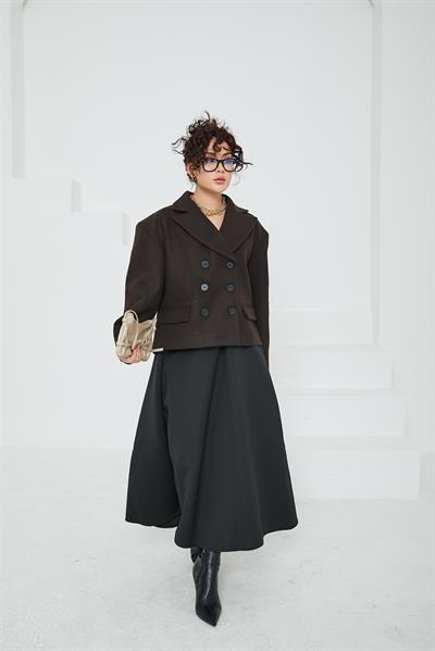 Olinda Kahve Kaşe Ceket