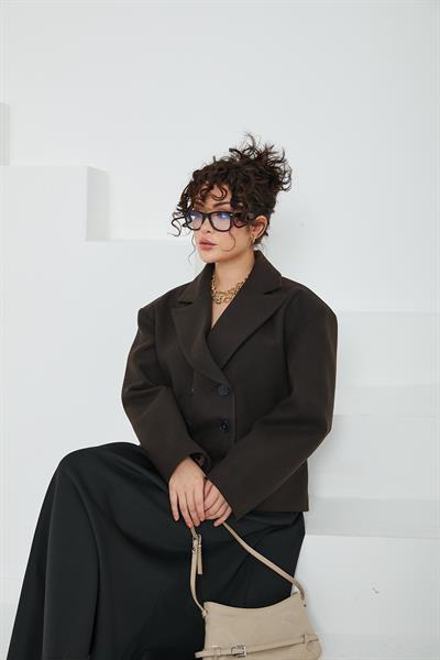 Olinda Kahve Kaşe Ceket