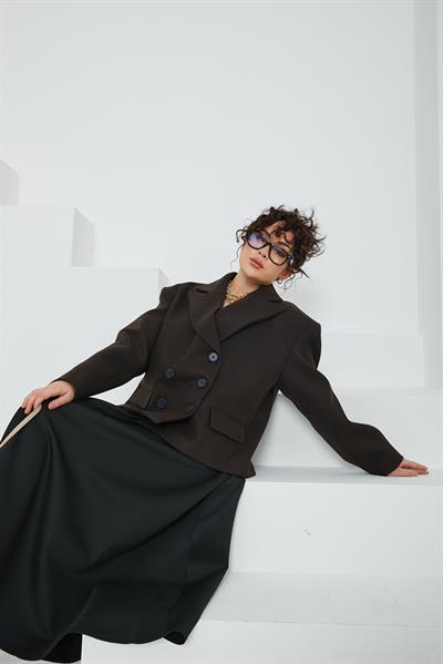 Olinda Kahve Kaşe Ceket