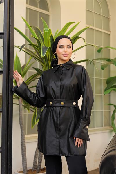 Paris Saten Kumaş Kap Siyah