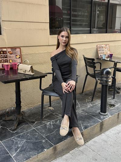 Rose Asimetrik Takım Antrasit