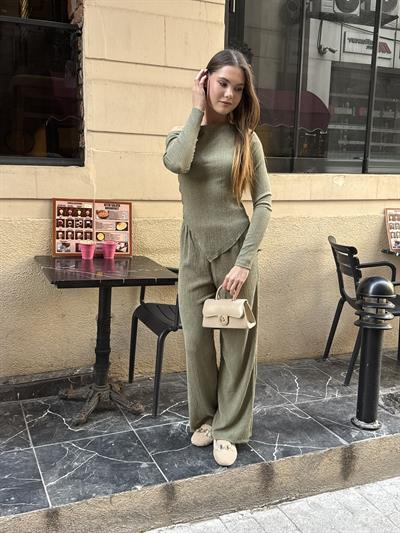 Rose Asimetrik Takım Haki