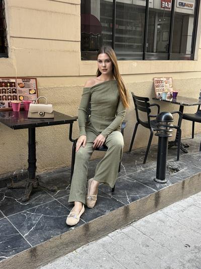 Rose Asimetrik Takım Haki