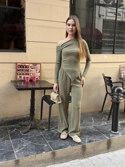 Rose Asimetrik Takım Haki