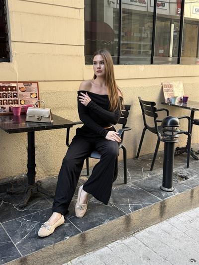 Rosie Madonna Takım Siyah