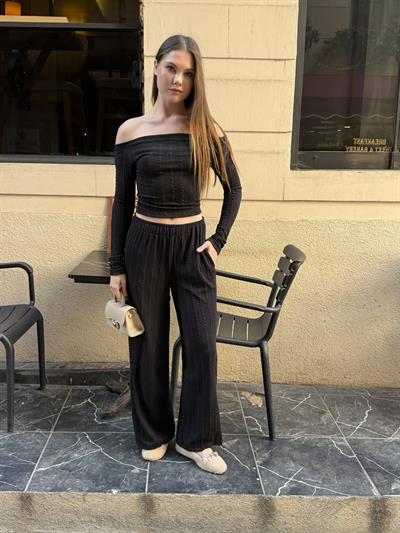 Rosie Madonna Takım Siyah