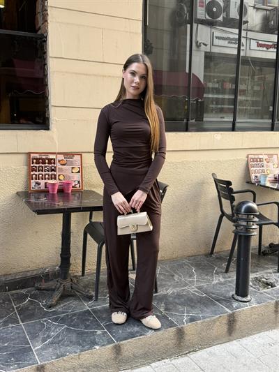 Sandy Asimetrik Takım Kahve