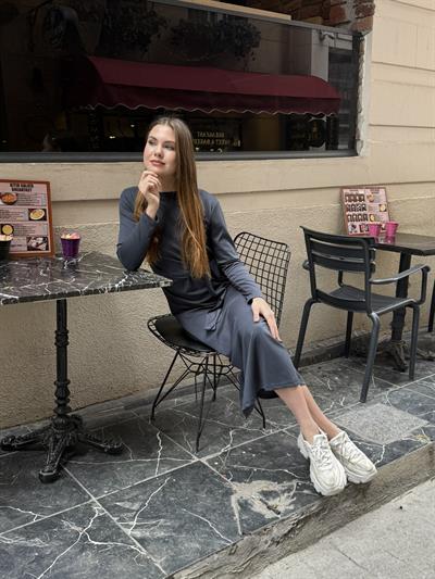 Sanja Bağlamalı Elbise Antrasit