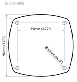 Scanstrut RL-503-ARM Rokk Montaj Plakası