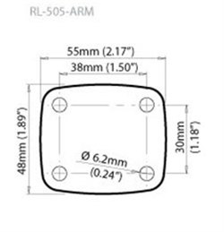 Scanstrut RL-505-ARM Rokk Montaj Plakası