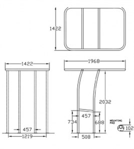 Atlantic Towers Trampoline T-Top