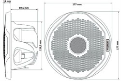Fusion Marin Twiteerlı Hoparlör Ø:177 mm 200W