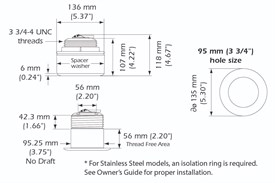 Airmar B175M Chirp Ayna 12° 85-135 kHz 1kW