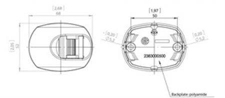 Aqua Signal 34 serisi Led İskele seyir feneri Siyah 12/24V