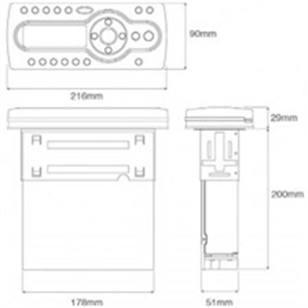 Aquatic -CD-4B Gömme Medya Kontrol Merkezi