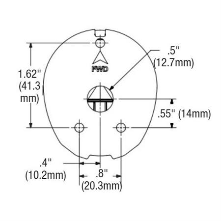 Attwood LED Baş İskele Sancak Feneri Krom 12V