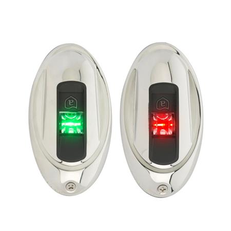 Attwood LED İskele Sancak Feneri Krom İkili 12V