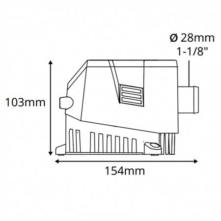 Attwood Sahara Mk2 Otomatik Sintine Pompası 1200 GPH 12V