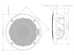 Fusion MS-EL602 Marin Hoparlör Ø:127 mm 150 Watt