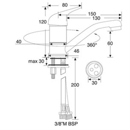 Barka Musluk Soğuk/Sıcak MM6700