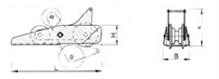 Baş Makarası Paslanmaz Çelik 13mme kadar Halat ve Zincire Uygun