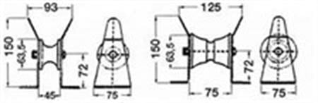 Baş Makarası Paslanmaz Çelik 45X150 mm