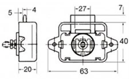 Basmalı butonlu yaylı kilit