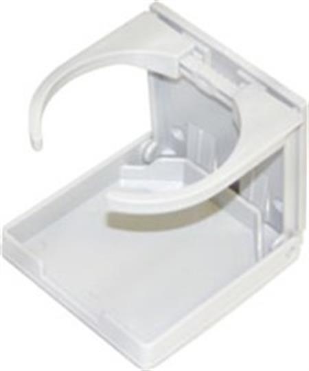 Beyaz Plastik Katlanır Bardaklık 100x95mm