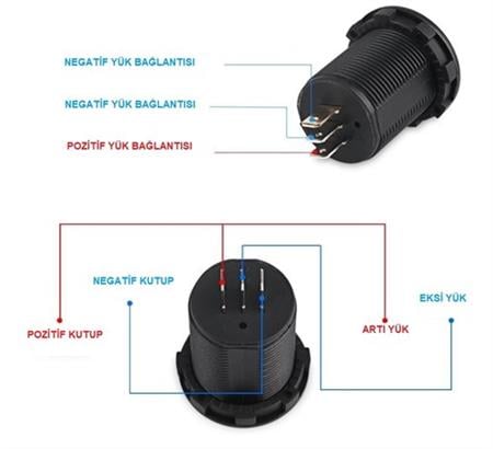 Bfy Voltmetre / Ampermetre Soketi