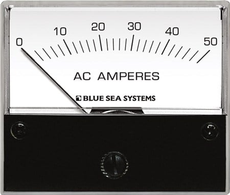 Blue Sea Systems AC Analog Ampermetre 0-50A