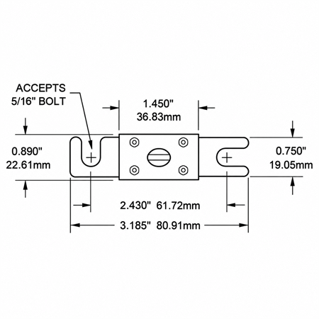 Blue Sea Systems ANL Sigorta 500A