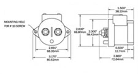 Blue Sea Systems L serisi Solenoid switch