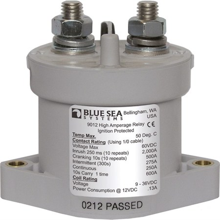 Blue Sea Systems L Serisi Solenoid Switch 12/24V 9012B