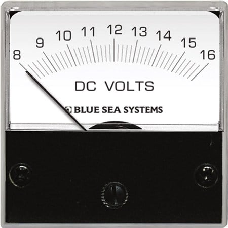 Blue Sea Systems Mikro Analog Voltmetre 8-16V DC